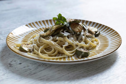 LINGUINE EGGPLANT AND CACIOTTA